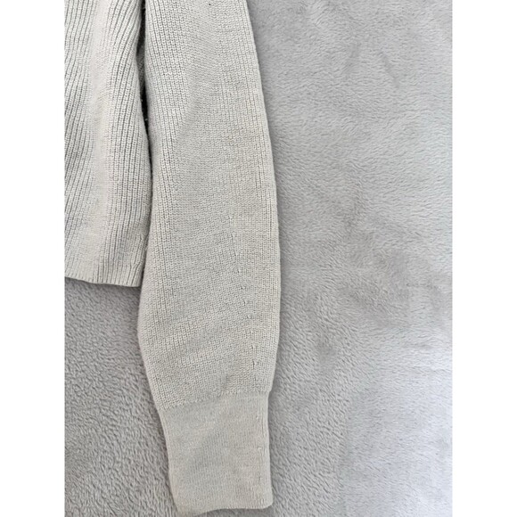 Lululemon 4 Merino Wool-Blend Ribbed Crewneck Sweater Heathered Natural Ivory - Picture 11 of 11